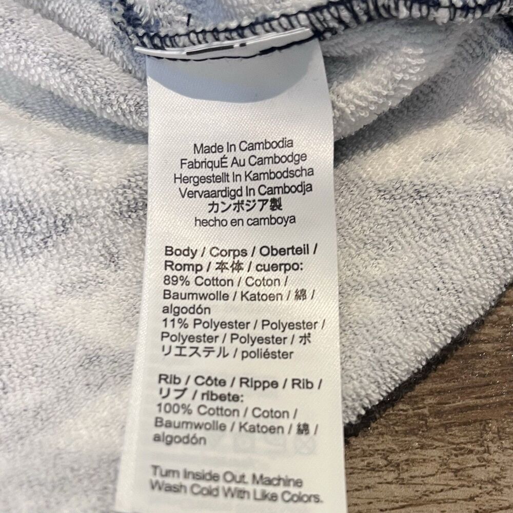 J Crew Shirt Mens L oarsman Textured Terry Cloth Toweling Polo AOP Geometric - Picture 9 of 11